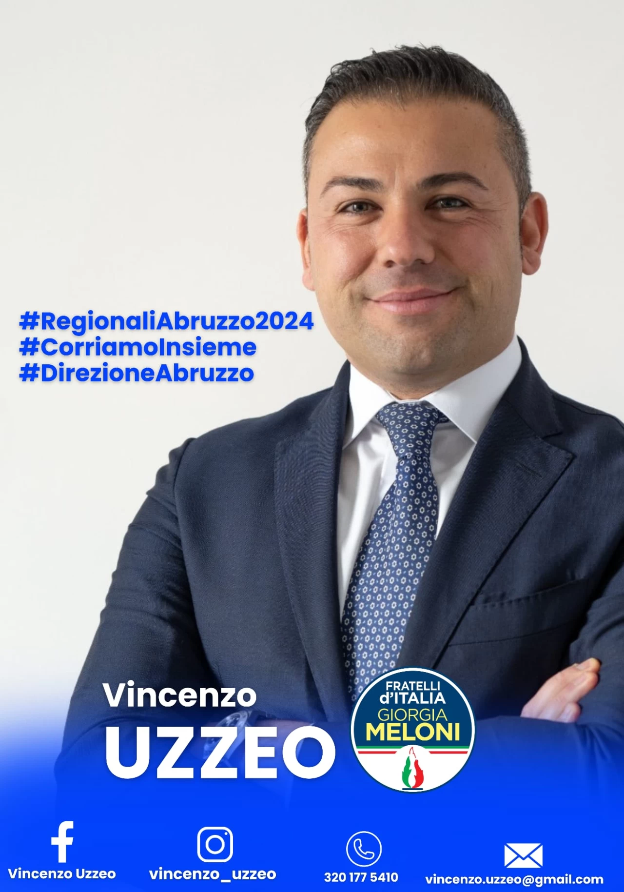 Banner Pop up elettorale Vincenzo Uzzeo Abruzzo